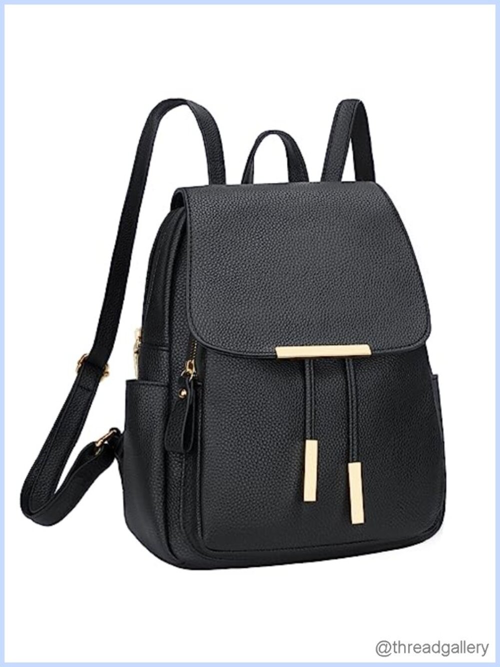 Faux Leather Backpack Purse for Women Travel Daypack Shoulder Bag
